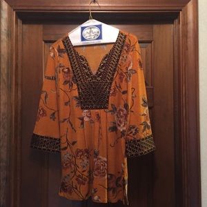 Soft Surroundings tunic rust main color